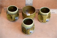 MIJ COFFEE MUGS AND SMALL BOWL