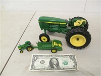 Lot of Ertl John Deere Die-Cast Toy Tractors