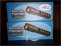 (2) Stun gun flashlights 3 million volts in box