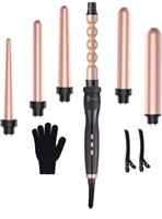 Instant Heat 6-in-1 Curling Wand Set, Rose