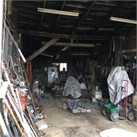Contents of Garage but NOT Items Under Plastic