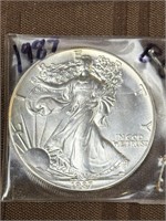 1987 American Silver Eagle .999 Coin