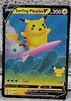 2021 pokemon  Surfing Pikachu  V