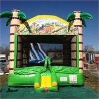Tropical Bounce House W/ Blower Motor (inflator &