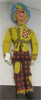 Vintage Stuffed Cowboy Doll 22" Long
