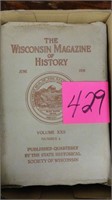 The Wisconsin Magazine of History 1939 1936