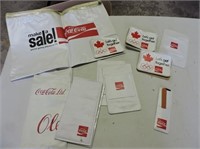 Coca-Cola Decals, Pocket Protectors, Notepad, etc.