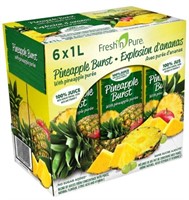 6-Pk Fresh'n Pure Pineapple Burst Juice Blend, 1L
