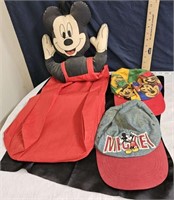 mickey caps & diaper holder