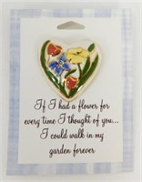 Winslow's Heart Pin with Flowers