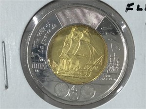 2012 $2 Can Hms Shannon (extra Flag) Ms-65