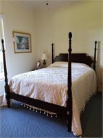 Antique Queen Four Poster Bed