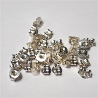 $50 Silver 3G Lots Of  Earring Backs