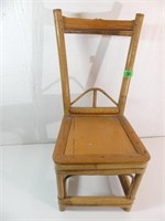 Vintage Bamboo Rattan Childs Chair