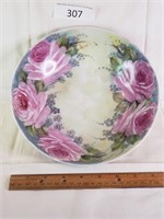 9" Unmarked Handpainted Rose Bowl