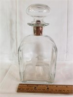 Glass "Texas Cheaters 1983" Beverage Decanter