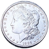 1884-O Morgan Silver Dollar NEARLY UNCIRCULATED