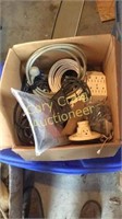 Assorted Misc Cords Grill Parts, Wash Tub, Space