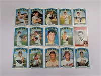 1972 Topps (15 Diff Orioles)