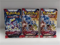 (3) Pokemon Scarlet Violet Packs