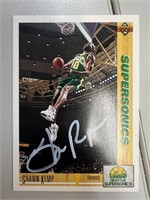 Sonics Shawn Kemp Signed Card with COA