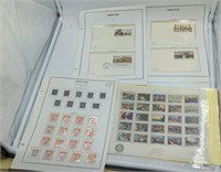 Four sheets of stamps and first day of issue