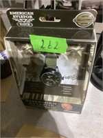 American aviator watch in package