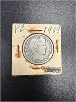 Barber Half dollar silver 1909