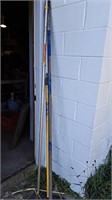 3 extension pole. 2 fiberglass,  1 aluminum