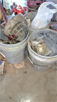 Three bucket of miscellaneous electrical and