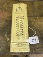 Jim's Pay & Save Advertising Thermometer