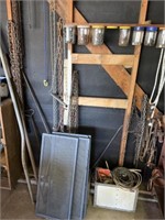 Contents of Wall- Chains, Traps, Scrap, Wood