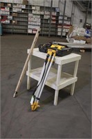 Dewalt Rotary Laser & Wooden Shop Table Approx