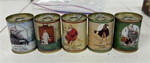 LOT (5) MINI COFFEE CANS COLLECTIBLES