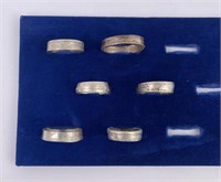 Group of Silver US Coin Rings