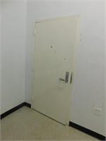 Steel door with peep hole, 36x79
