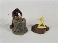 Indiana Jones Figure On Base & Hallmark Ornament