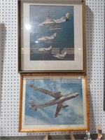 (2) OLD WAR PLANES PICTURES