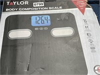 TAYLOR BODY COMPOSITION SCALE RETAIL $40