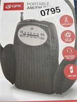 GPX PORTABLE RADIO RETAIL $20