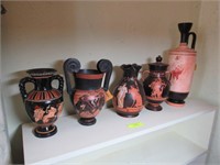 5 Asst'd. Ancient Ceramic Replica Vessels