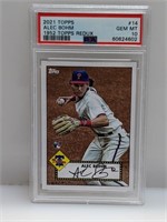 2021 Topps 1952 Topps Redux RC Alec Bohm 14 PSA 10