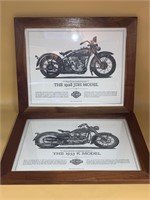 Framed 16x20” 1928 JDH & 1953 K Model Prints