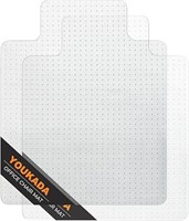 YOUKADA 2 Pack 30" x 48" Office Chair Mat for Carp