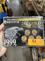 1999 24K GOLD PLATED STATE QUARTERS SET