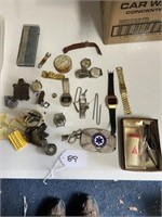 Lot of Assorted Watch Parts & Misc.