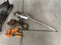 Chain Jack with 20 Inch Bar Clamp
