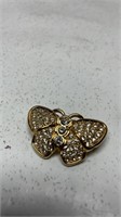 Vintage Swarovski Buttefly Brooch Pin