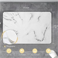 White Marble Diatomite Stone Bath Mat
