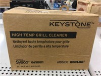 New box of 30 keystone high temp grill cleaner.